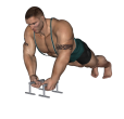 Push Up - Bar Close Grip